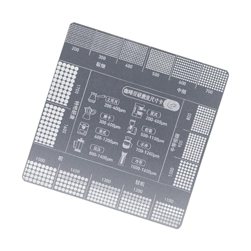 Coffee Grind Reference Card 16 Accurate Level Compact Outdoor Brewing Companion Handmade Lovers Outdoor Coffee Grinder