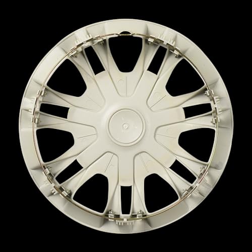 Image of Yellowish Green Hubcap Wheel Cover Replacement Kit 12 inch Hub Caps Wheel Rim Cover Car Exterior Accessories Pack of 4, 12 Inches
