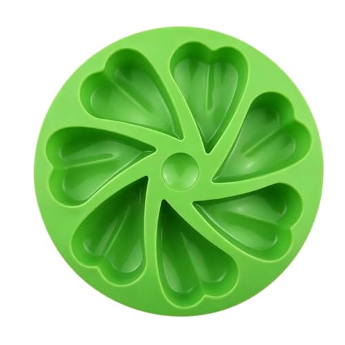 Silicone Cake Molds - 7 Cavity Heart Shape, Reusable Baking Tray, Non Stick Dessert Mould for Chocolate Candy Jelly Soap Candle 