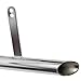 FVRITO Performance Chrome Exhaust Muffler Expansion Chamber Pipe Silencer Gasket for 2 Stroke 50cc 66cc 80cc 100cc Engine Gas Motorized Bicycle Motor Bike Silver