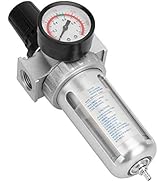 Air Pressure Regulator,Adjustable pressure control knob,Internal diaphragm design smooths and reg...