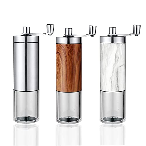 Evzvwruak Molinillo de café manual portátil de grosor ajustable, ideal para el hogar, oficina, viajes, senderismo o camping, 3 unidades