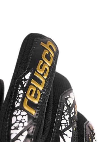 Reusch Attrakt Silver NC Finger Support Goalkeeper Gloves Size 10.5 Black