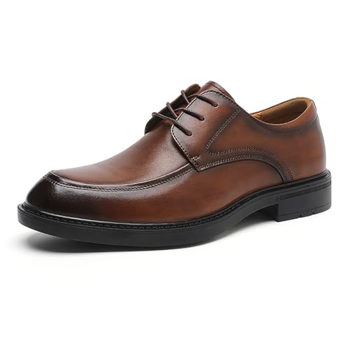 Men's Dress Moc Toe Shoes Wingtip Brogue Oxford Formal Shoes for Men Business Derby