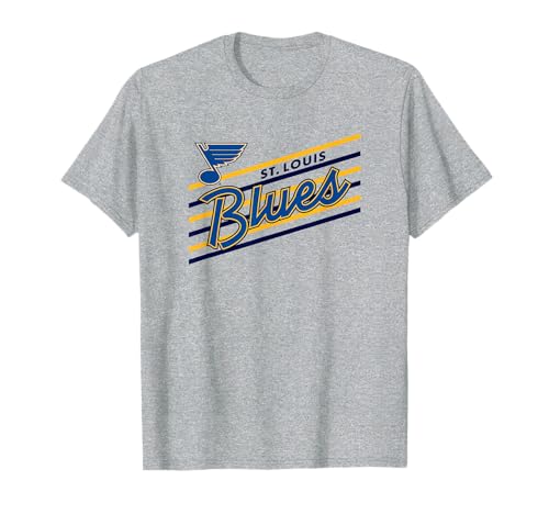 St. Louis Blues Retro Performer Gray Officially Licensed T-Shirt