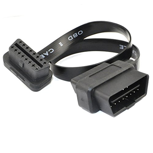 Ollgen 60Cm Ultra Slim 2 In 1 Obdii Obd2 Cable 16 Pin Female To Male/Female Extension Connector Cable Splitter,24Inch/2Feet #TOP1