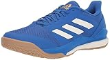 adidas Men's Stabil Bounce Volleyball Shoe, Blue/Off White/Gold Metallic, 14.5 M US