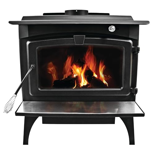 Pleasant Hearth 2,200 Sq. Ft. Wood Stove with Legs and