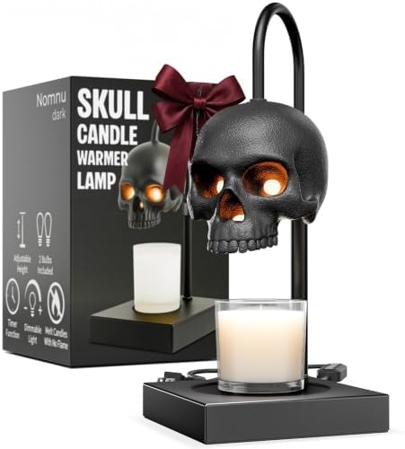 Skull Candle Warmer Lamp with Timer and Dimmer *Candles NOT Inclu...