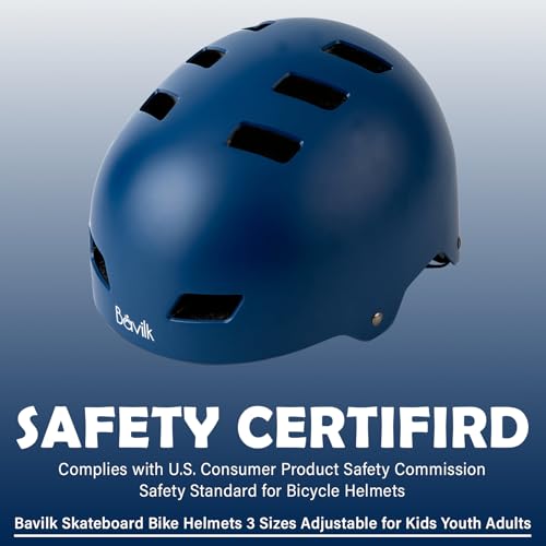 Image of Skateboard Bike Helmet,3 Sizes for Adults Youth Teen Kids Toddler | Adjustable for Men Women Boys Girls,Safety Certified Multi-Sport for Scooter Skate Bicycle Skating Rollerblading