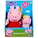 Peppa Pig con bebé - Pack de Dos Peluches