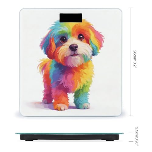 Báscula Digital para Baño Cotton Candy Dog 400lb miniatura 2