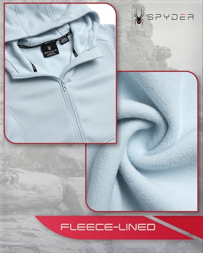 Spyder Women's Fleece Jacket - Lightweight Polar Fleece Lined, Wind-Resistant Hooded Zip Up Active Sweater Jacket (S-XL)4