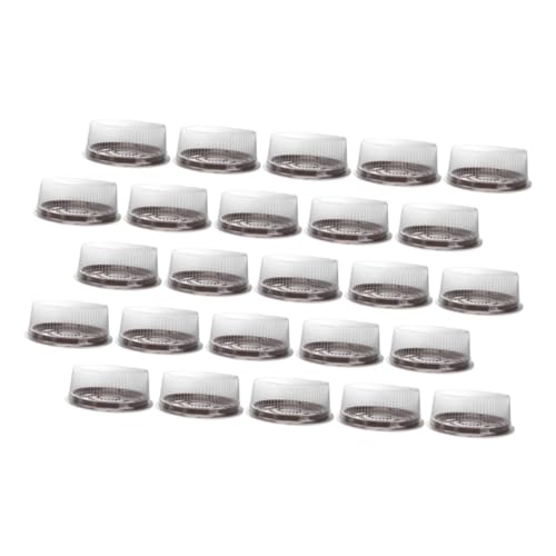 FUNOMOCYA 25 Pcs Round Cake Boxes Plastic Cake Travel Containers Lids for Transport