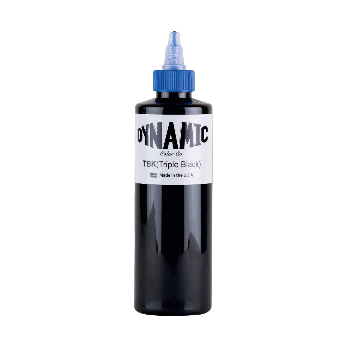 Dynamic Black Tattoo Ink Lining and Shading Tripal Black - 8 oZ