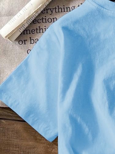 Girls Letter Print Short Sleeve T Shirts Summer Fashion Casual Tops3