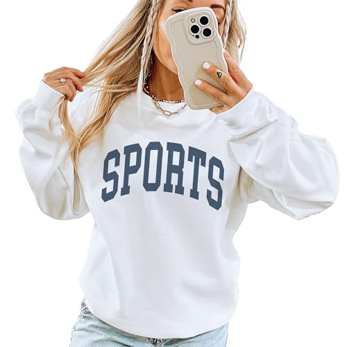 Go Sports Sweatshirt, Game Day Pullover, Faded Vintage Aesthetic Varsity, Trendy Football Gift For Him or Her, Unisex Crewneck Sweatshirt3