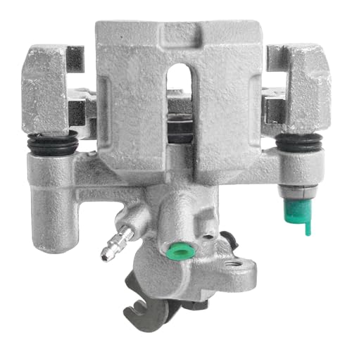 Image of Detroit Axle - Rear Left Brake Caliper for 1995-1998 Mazda Protege, Driver Side Disc Brake Caliper with Bracket 1996 1997 Replacement