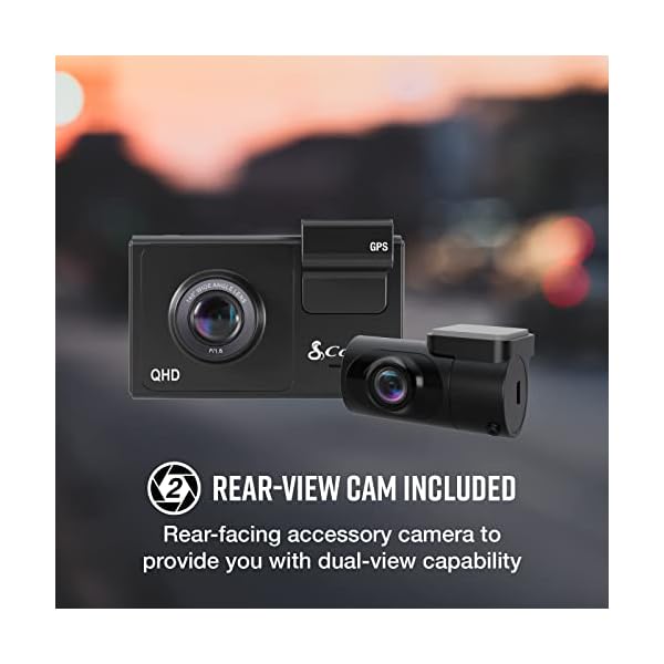 Cobra Smart Dash Cam + Rear Cam (SC 200D) – QHD+ 1600P Resolution, Built-in Wi-Fi & GPS, Voice Commands, Live Police Alerts, Incident Reports, Emergency Mayday, Drive Smarter App, 16GB SD Card Incl. - Image 6