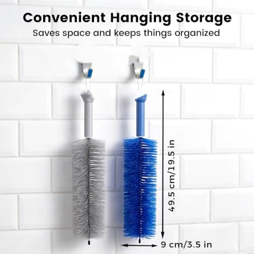 Image of Fan Cleaner Brush, Flexible Ceiling Fan Cleaner, New Bendable Dusting Brush for Electric and Blind, Reusable Microfiber Dust Collector (Blue*2PC)