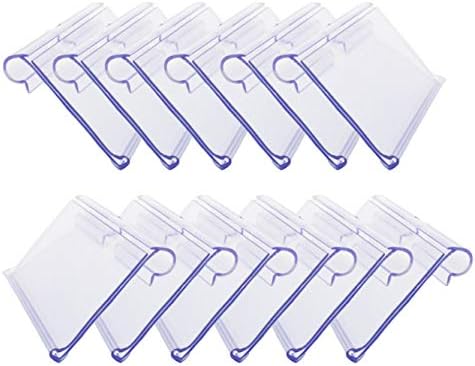 Basket Labels Clip On, 50 Pcs Clear Plastic Bin Clip Labels ...