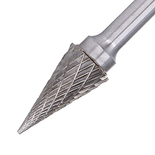 Fresa cónica puntiaguda de carburo 6mm para esmerilado miniatura 4
