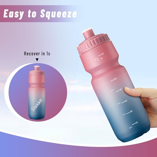 Compact 24oz Water Bottles for Cycling, Running, Hiking