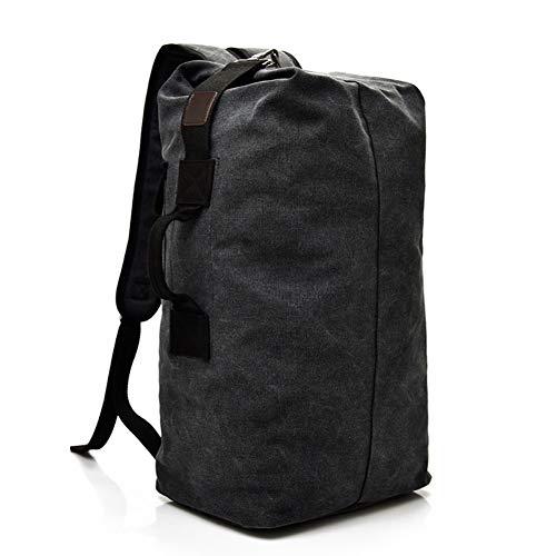 Preisvergleich Produktbild HALOHU Schultasche Große Kapazität Rucksack Mann Reisetasche Rucksack Männer Gepäck Leinwand Eimer Umhängetasche Männlichen Militär Rucksäcke Bookbag