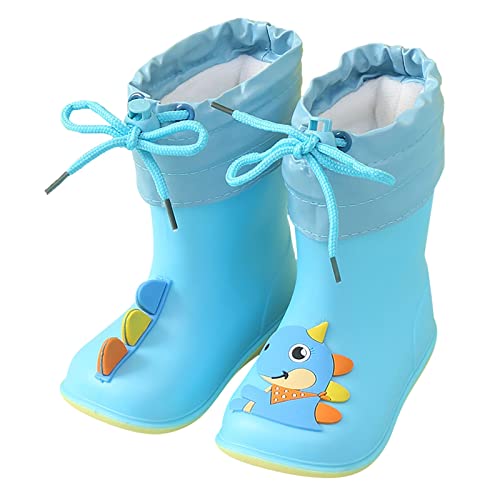 Kids Rain Boots for Boys Girls Waterproof Toddler Rain Boots with Easy-On Handles Toddler Booties Non Slip Socks