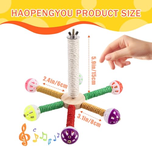 Image of Bird Perches for Cage, 6 Perches Bird Perch Toy, Cage Replacement Parts for Budgies, Cockatiels, Parrots, Lovebirds, Finches, Conures