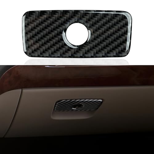 Image of Car Glove Box Cover Trim Decals for 2011-2020 Dodge Durango Accessories Carbon Fiber Interior Stickers