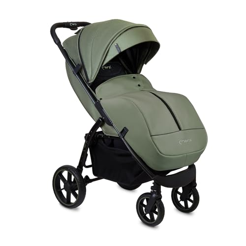 MoMi MIYA EVA, Kinder-Buggy Kinderwagen ab dem 6. Monat (bis 22 kg), regulierbarer 5-Punkt-Sicherheitsgurt, Einkaufskorb, Fußsack, Getränkehalterung, Regenschutz und Insektenschutz – Bild 3