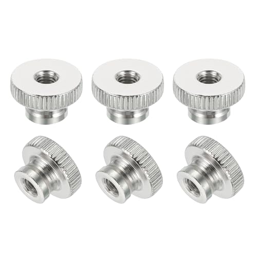 Sourcing Map Rändelmutter M6 6 Stück