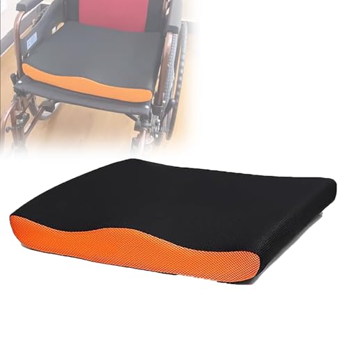 Cojín de asiento para silla de ruedas para alivio de cadera, diseño antiescaras y transpirable, soporte cómodo para el uso diario