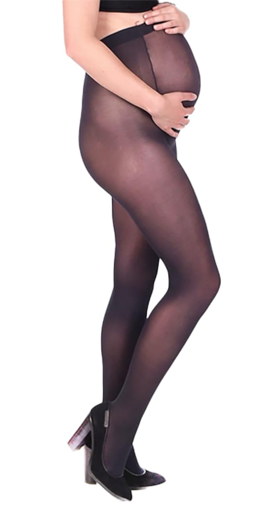 SENTELEGRIMaternity Support Tights |Sheer Pregnancy Tights | S, M, L, XL | Feeling 15 Denier |