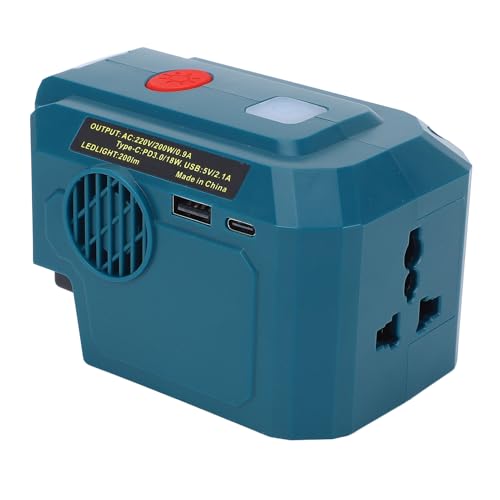 Onduleur de puissance 200W convertisseur DC 18V AC 220V USB C