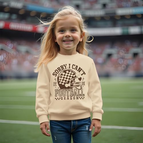 CM C&M WODRO Toddler Kid Boy Girl Football Outfit Football Season Sweatshirt Game Day Shirt Long Sleeve Crewneck Pullover Top2