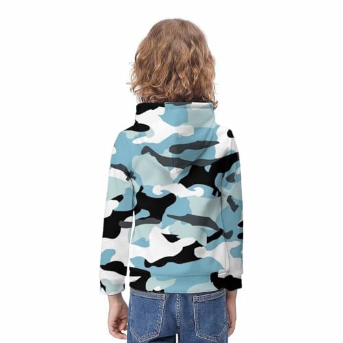 Sweat à capuche camouflage résistant pour enfant actif de 9 à 11 ans - 4