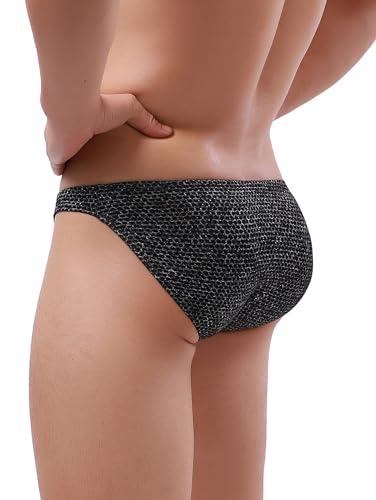 Men's Breathable Super Soft Comfort Lightweight Pouch Briefs Sexy Low Rise Under Panties3