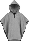 100% BAUMWOLLE: Der Poncho ist aus hochwertiger Baumwolle gefertigt. Die Oberflächenstruktur ist wie ein Frotteehandtuch. Er ist damit perfekt geeignet um Wasser aufzunehmen und trocknet sehr gut ab. Der Badeponcho kann in der Waschmaschine bei 60 Grad gewaschen werden und ist trocknergeeignet.