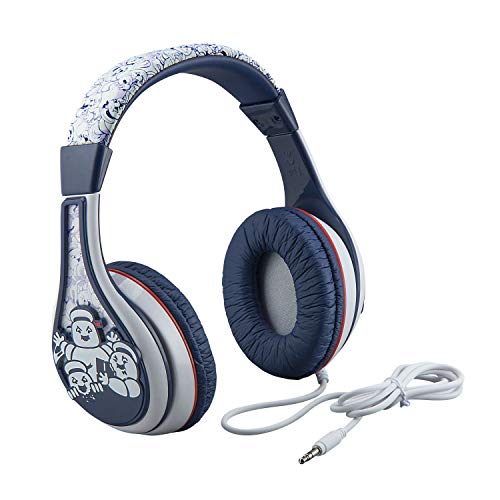 eKids Ghostbusters Kids Headphones, Adjustable Headband, Stereo Sound, 3.5Mm Jack, Wired Headphones for Kids, Tangle-Free, Volume Control, for Fans of Ghostbusters Merchandise