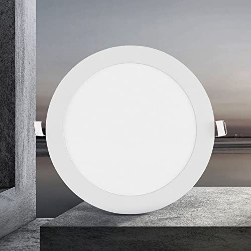 SANBDDLYY Downlights Luz de techo 3W-18W Foco empotrable 3000K/4000K/6000K Seleccionable 2,5-8 pulgadas Iluminación empotrada ultrafina(12w,Neutral light)