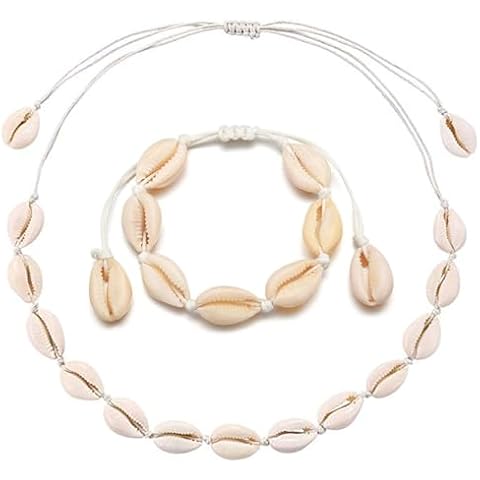 witeup Shell Necklace and Bracelet Set Cover