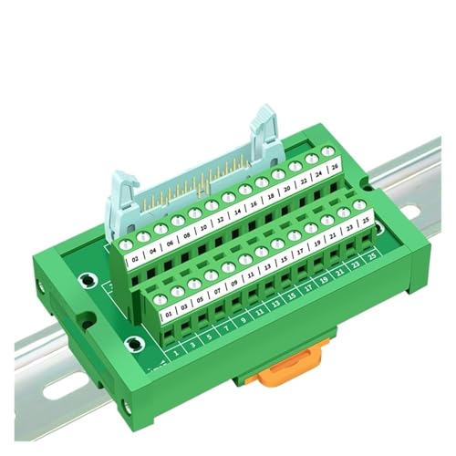 Placa de conexión IDC26 con módulo macho de 2,54 mm para riel DIN dual 3