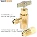 R-134a Refrigerant SURIEEN R1234yf Self-Sealing Can Tap Depressor, F-1/4 SAE 1 R1234yf Adapter Harbor Freight
