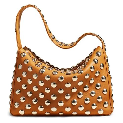 Studded Handbag for Women - Black Punk Shoulder Bag 90s 2000s Veg...