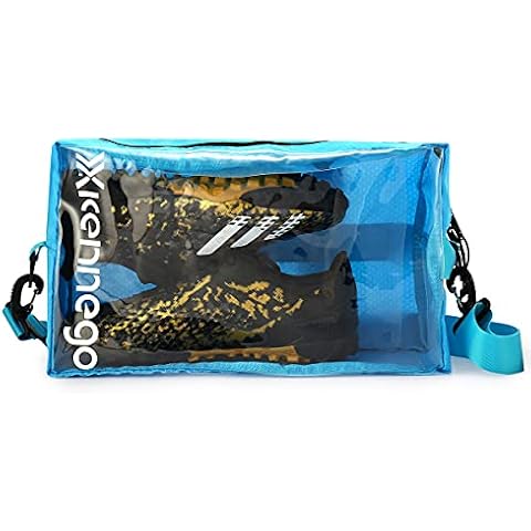 Xicennego Portable Basketball Shoe Bag with zipper - Sneaker Storage Bag - Shoe Box Bags - Foldable Waterproof Shoe Puches Organizer(Blue) Cover