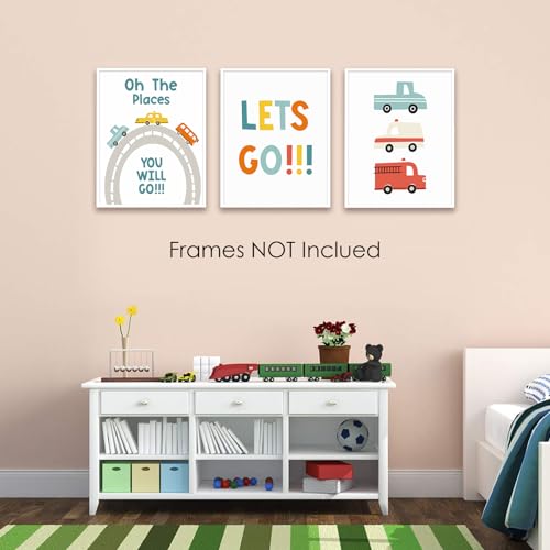 Siumeili FY0217 6 Pcs Transportation Wall Art Car Nursery Decor Boys Room Wall Decor thumb #4