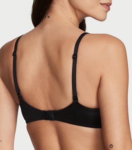 Victoria's Secret Perfect Coverage T Shirt Bra, Full Coverage, Lightly Lined, Adjustable Straps, Bras for Women, Body by Victoria Collection, Black (34DD) - image 2