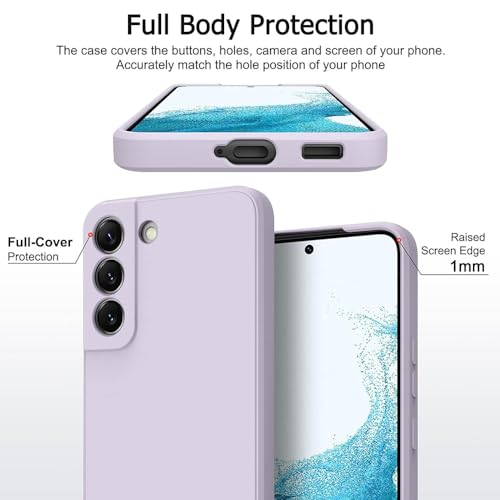 Image of Back Cover for Samsung Galaxy S22 Plus 5G | Full Camera Protection | Premium Liquid Silicon Case | Flexible Bumper Case for Samsung Galaxy S22 Plus 5G (Purple)